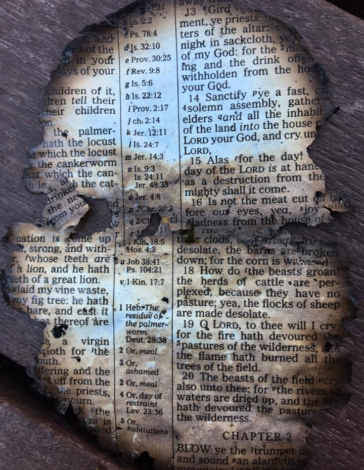 Dollywood-TN-Tennessee-Wildfires-Bible-Page-Burnt-Joel